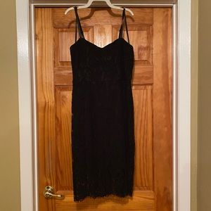 Black lace dress